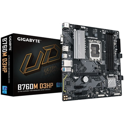 Gigabyte B760M D3HP DDR5 Micro-ATX Motherboard - LGA1700 Socket Gigabyte B760M D3HP DDR5 Micro-ATX Motherboard - LGA1700 Socket